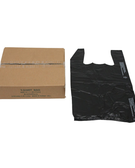 12X7X22 BLACK T-SHIRT BAG