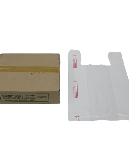 12 X 7 X 22 T-SHIRT BAG 25 MIC 300/CS