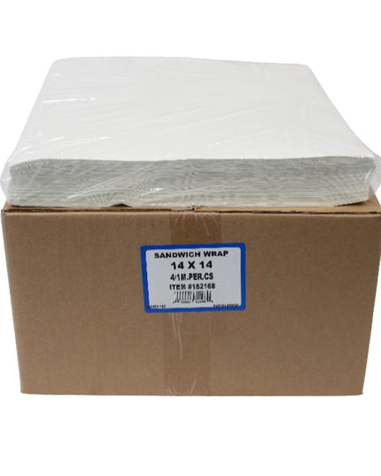 14X14 DRY WAX WHITE 4/1000.