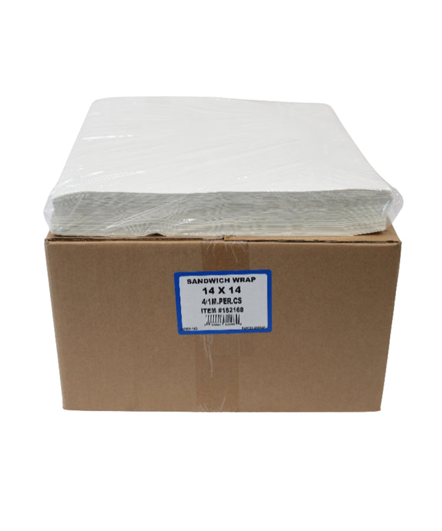 14X14 DRY WAX WHITE 4/1000.