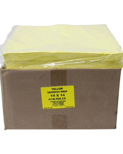 14X14 DRY WAX YELLOW 4/1000.