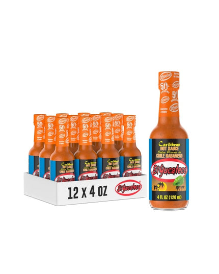 EL YUCATECO CARIBBEAN HOT SAUCE 12/4 OZ.