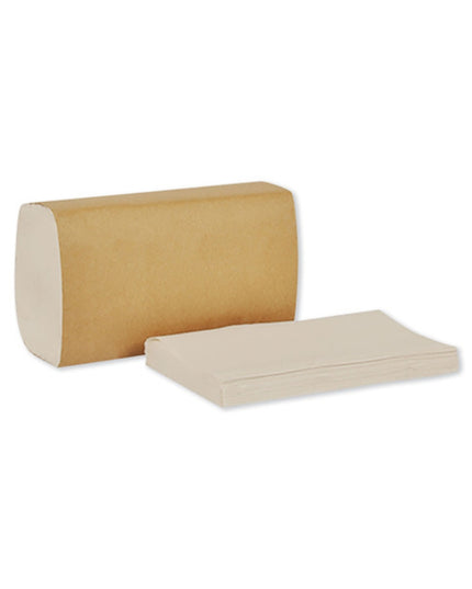 TOWEL SINGLE-FOLD NATURAL INDIVIDUAL 4000/CS.