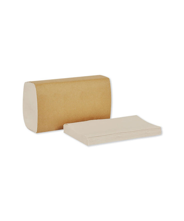 TOWEL SINGLE-FOLD NATURAL INDIVIDUAL 4000/CS.