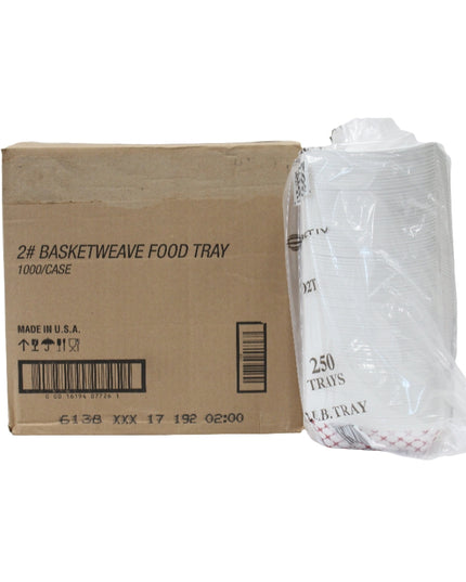 TRAY FOOD PAPER 2LBS. 4/250