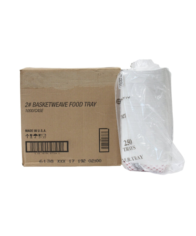 TRAY FOOD PAPER 2LBS. 4/250