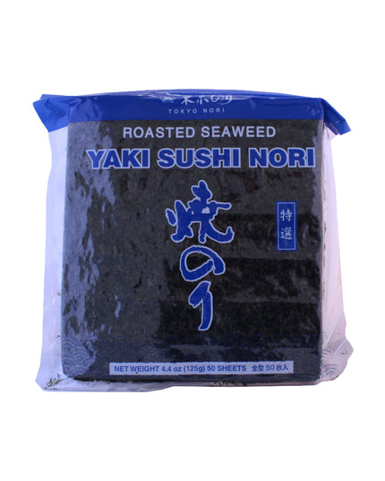 SUSHI NORI DRIED SEAWEED FULL SHEETS 10/50