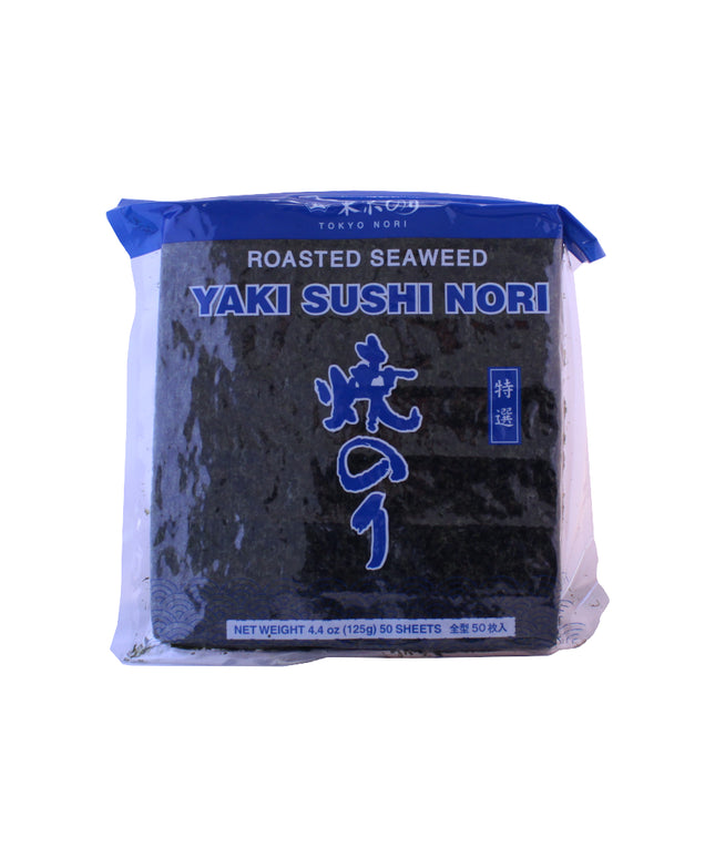 SUSHI NORI DRIED SEAWEED FULL SHEETS 10/50
