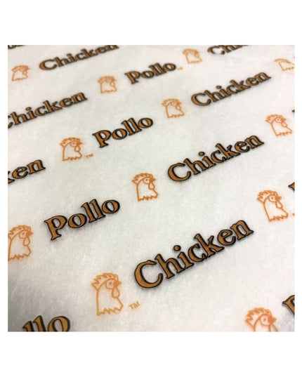 12 X11 PARCHMENT PAPER CHICKEN PRINT 5/1000