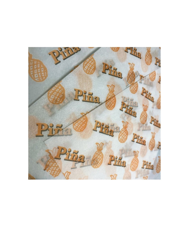 12 X11 PARCHMENT PAPER PINEAPPLE PRINT 5/1000