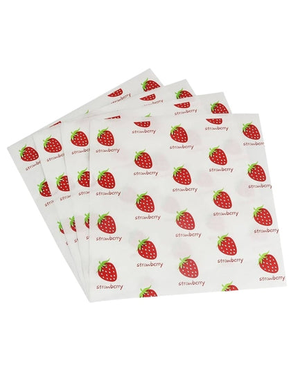 12 X11 PARCHMENT PAPER STRAWBERRY PRINT 5/1000