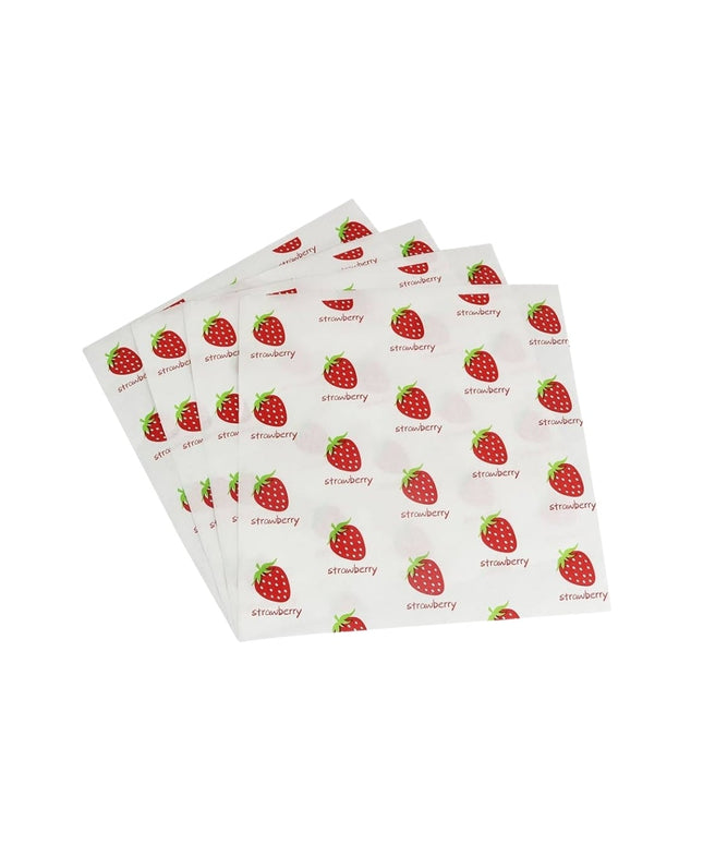 12 X11 PARCHMENT PAPER STRAWBERRY PRINT 5/1000