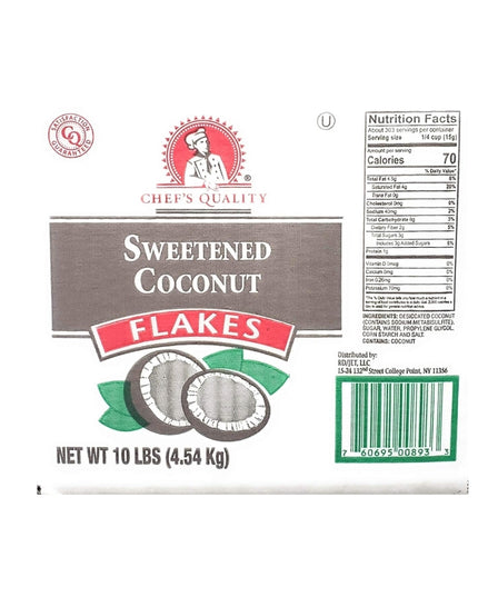 SWEETENED SNOWFLAKE COCONUT 10 LBS.