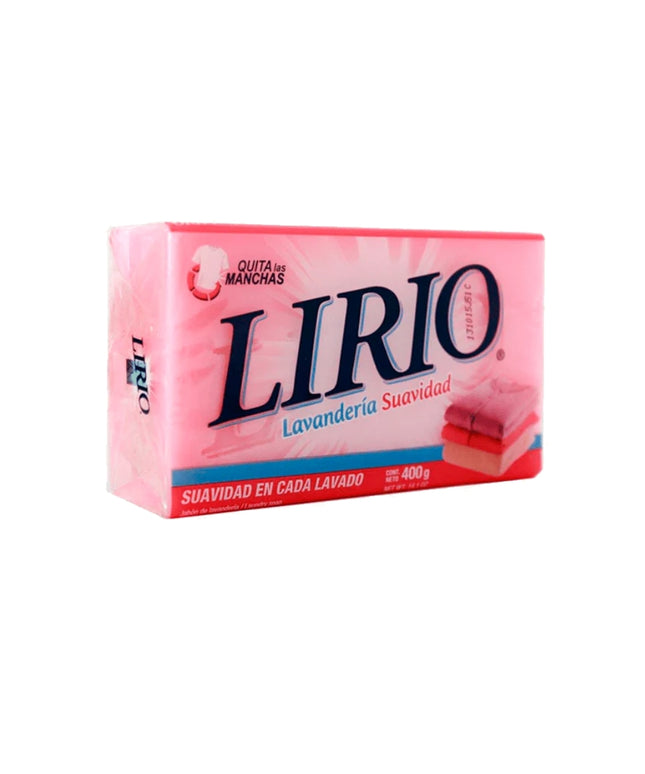 LIRIO LAUNDRY BAR SOAP PINK 25/400 GRS