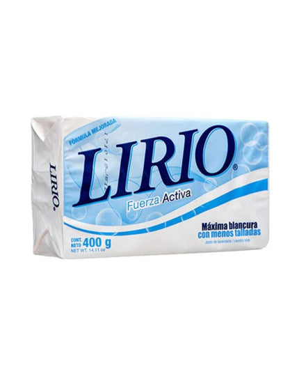 LIRIO LAUNDRY BAR SOAP WHITE 25/400 GRS