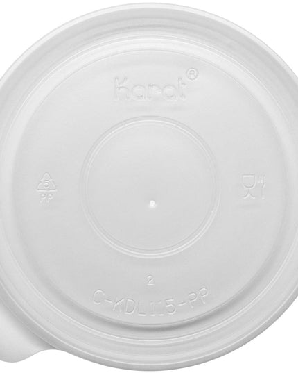 LID PLAST FLAT FOR 32 PAPER CONTAINER 500/CS.