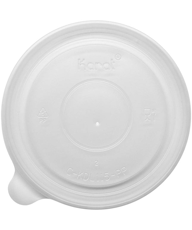 LID PLAST FLAT FOR 32 PAPER CONTAINER 500/CS.