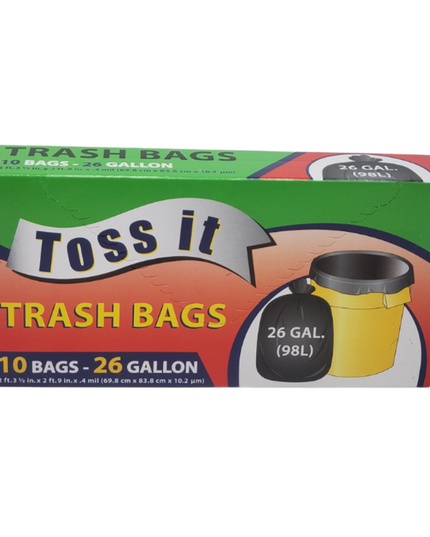 26 GAL TRASH BAGS 24/12 BAGS.