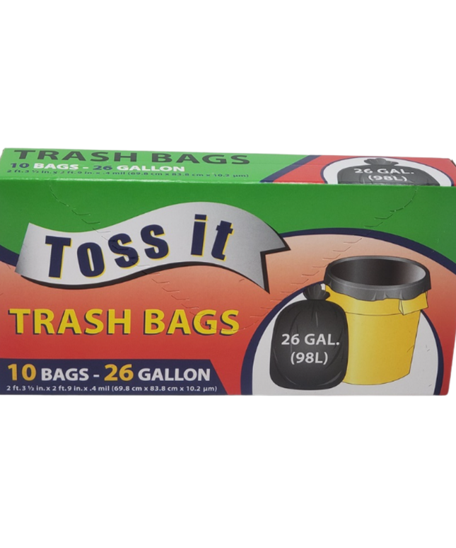 26 GAL TRASH BAGS 24/12 BAGS.
