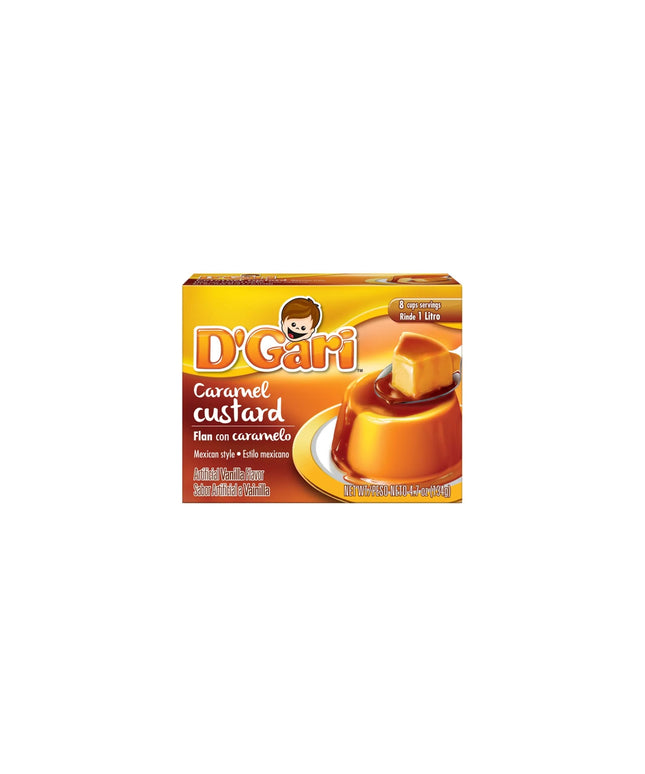 D'GARI GELATIN FLAN CON CARAMEL 24/ 4.78 OZ.