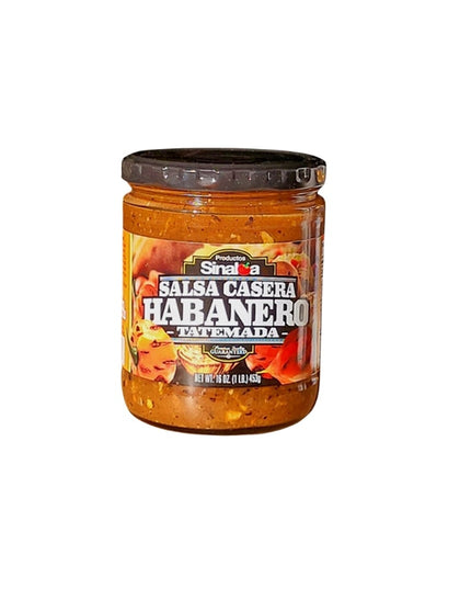 SINALOA SALSA CASERA HABANERO TATEMADA 12/16 OZ