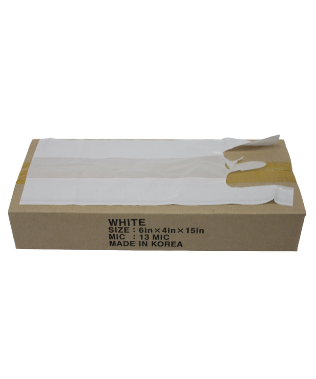 6X4X15 WHITE T-SHIRT BAG