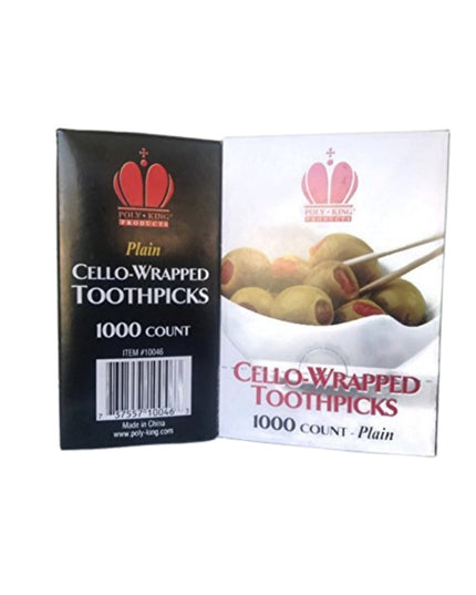 POLY KING TOOTHPICK WRAPPED 12/1000 PCS.