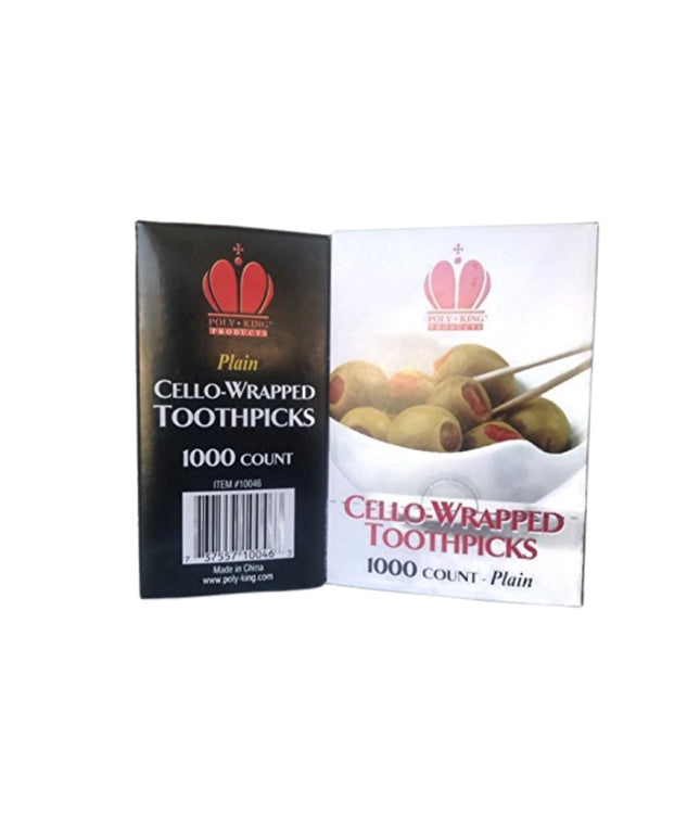 POLY KING TOOTHPICK WRAPPED 12/1000 PCS.