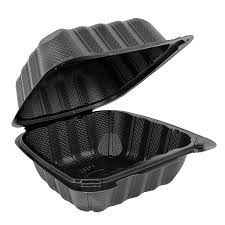6" X 6'' PET HINGED CONTAINER 1 COMPARTMENT 4/125 CT