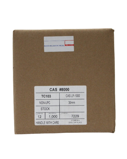 LABEL CAS 58 MM X 30 MM 12/1000