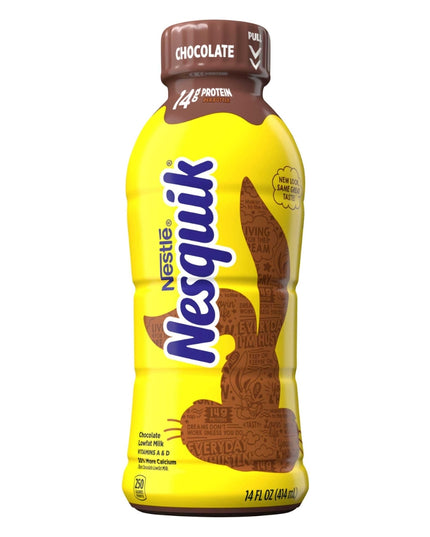 NESQUIK CHOCOLATE FLAVORED DRINK 12/14 OZ.
