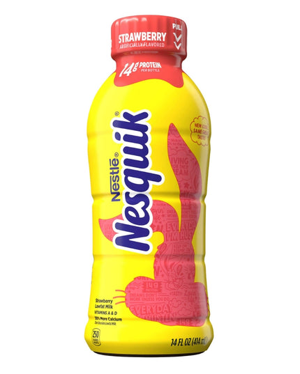 NESQUIK STRAWBERRY FLAVORED DRINK 12/14 OZ.