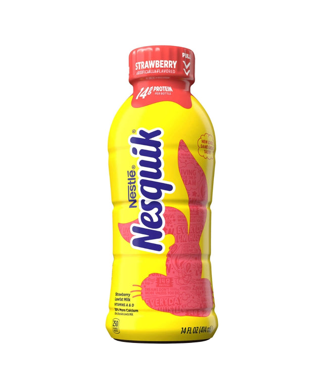 NESQUIK STRAWBERRY FLAVORED DRINK 12/14 OZ.