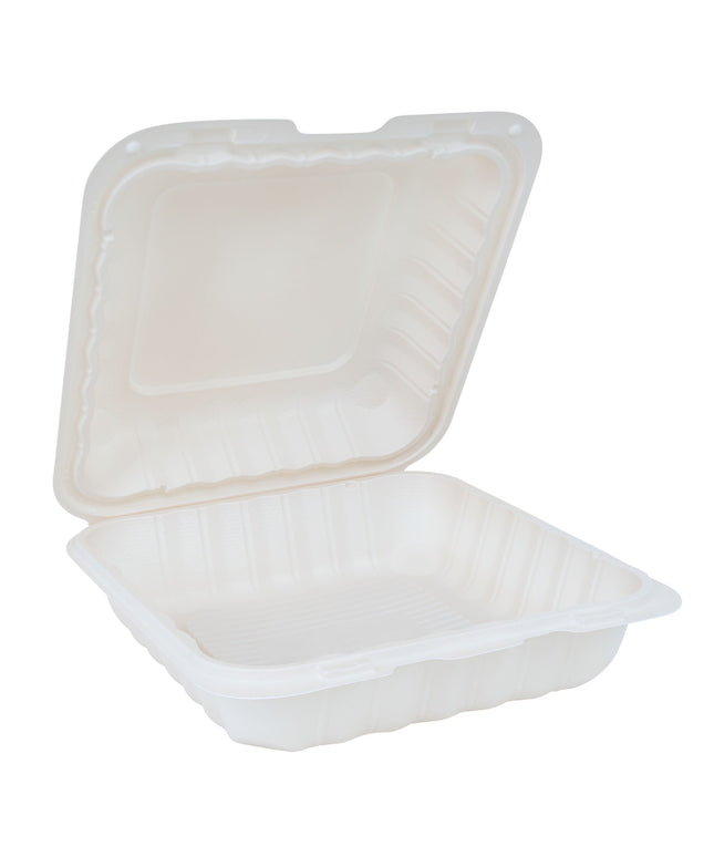 9'' X 9'' PET HINGED CONTAINER 1 COMPARTMENT 2/100 CT