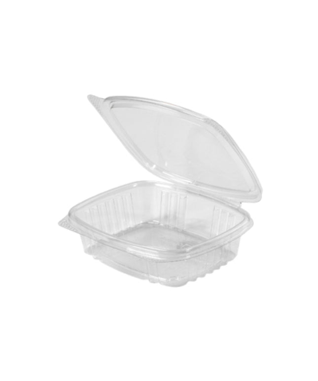 CONTAINER HINGED CLEAR 8 OZ. 200/CS.