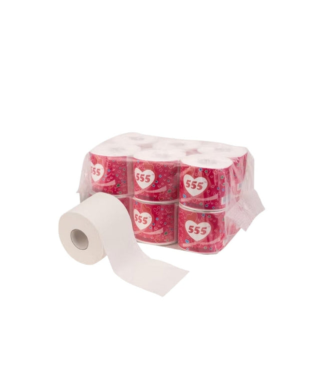 555 TOILET TISSUE 4/12 ROLLS 48/PACK
