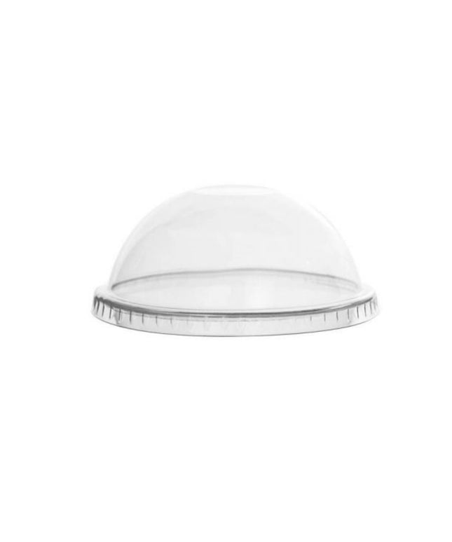 LID PLAST DOME NO/HOLE FOR 9-12 OZ. PET CUP 1000/CS.