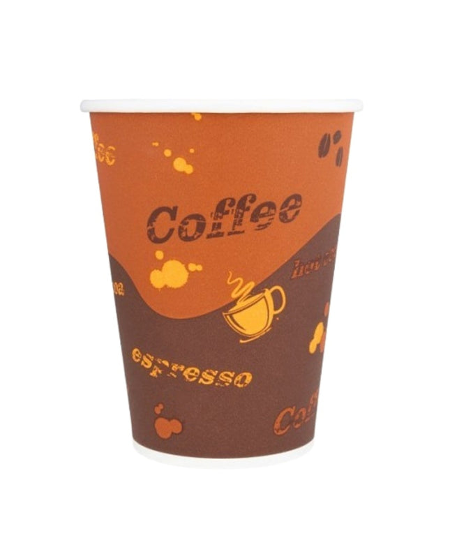KARAT PAPER HOT CUP 12 OZ COFFEE PRINT 1000/CS.
