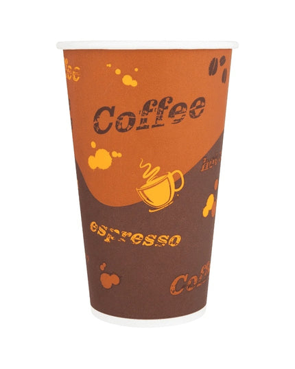 KARAT PAPER HOT CUP 16 OZ COFFEE PRINT 1000/CS.