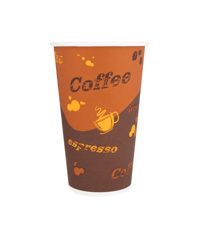 KARAT PAPER HOT CUP 16 OZ COFFEE PRINT 1000/CS.