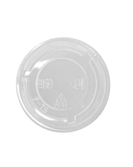 PET FLAT PLASTIC LID NO HOLE FOR 8-10 OZ PET CUP 1000/CS