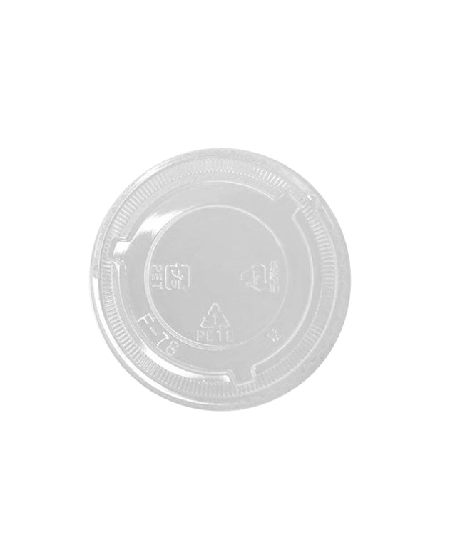 PET FLAT PLASTIC LID NO HOLE FOR 8-10 OZ PET CUP 1000/CS