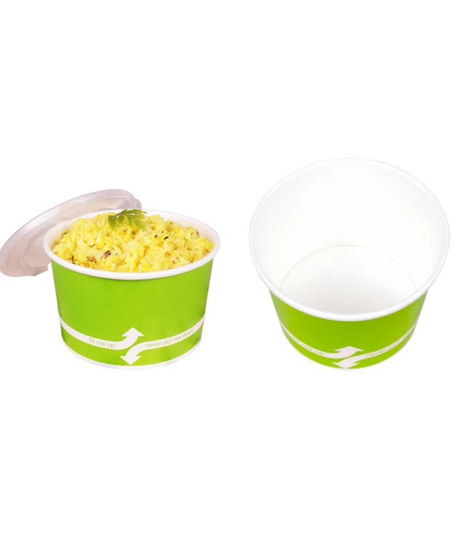 CONTAINER FOOD POLY PAPER GREEN 16 OZ. 1000/CS.