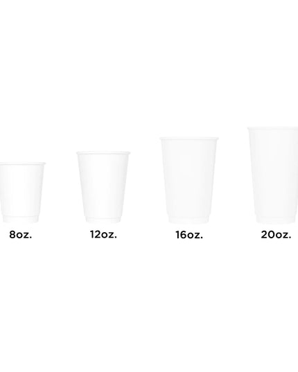 KARAT WHITE INSULATED PAPER HOT CUP 12 OZ 500/CS.