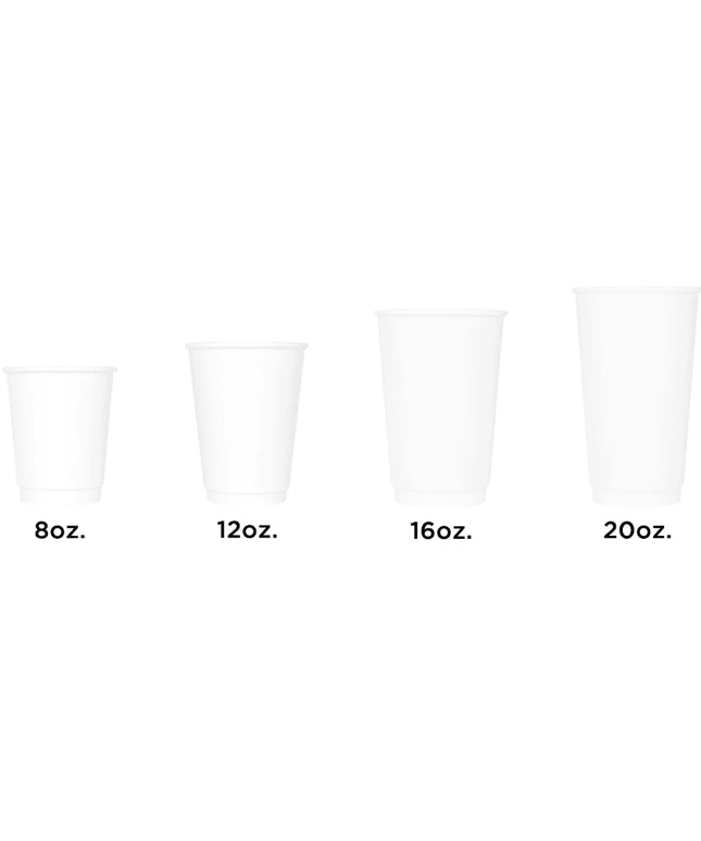 KARAT WHITE INSULATED PAPER HOT CUP 12 OZ 500/CS.