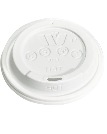 WINCUP LID PLAST WHITE SIP-THRU FOR 12-24 OZ 1000/CS.