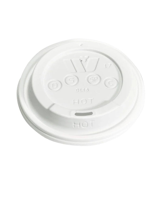 WINCUP LID PLAST WHITE SIP-THRU FOR 12-24 OZ 1000/CS.