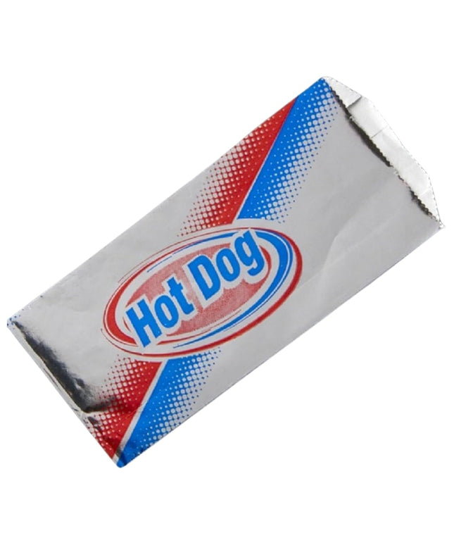 HOT DOG PRINTED FOIL 3.5 X 1.5 X 8.5 1000/CS