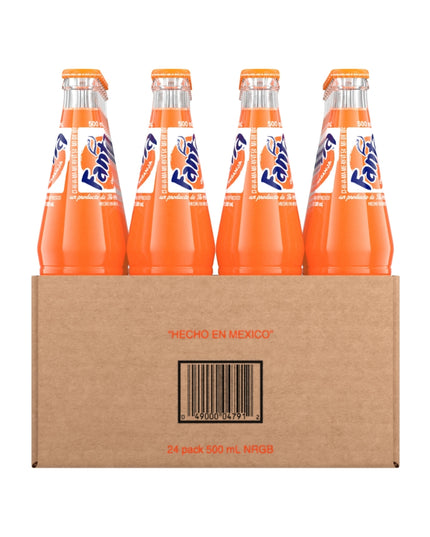 FANTA ORANGE IN GLASS BOTTLE 1/2 LITER 24/CASE