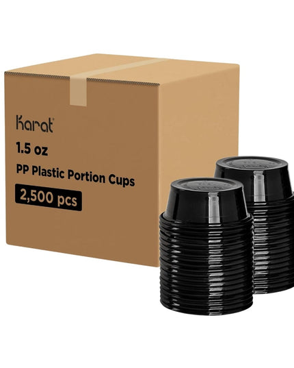 KARAT BLACK PORTION CUP 1.5 OZ. 2500/CS.